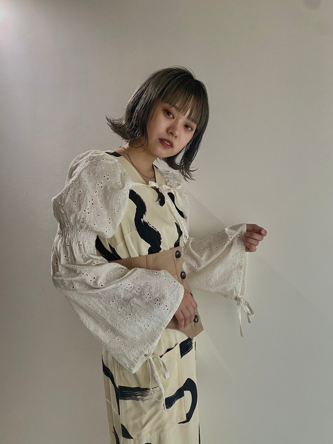 kishidamiki」shirring sleeve | Pay ID