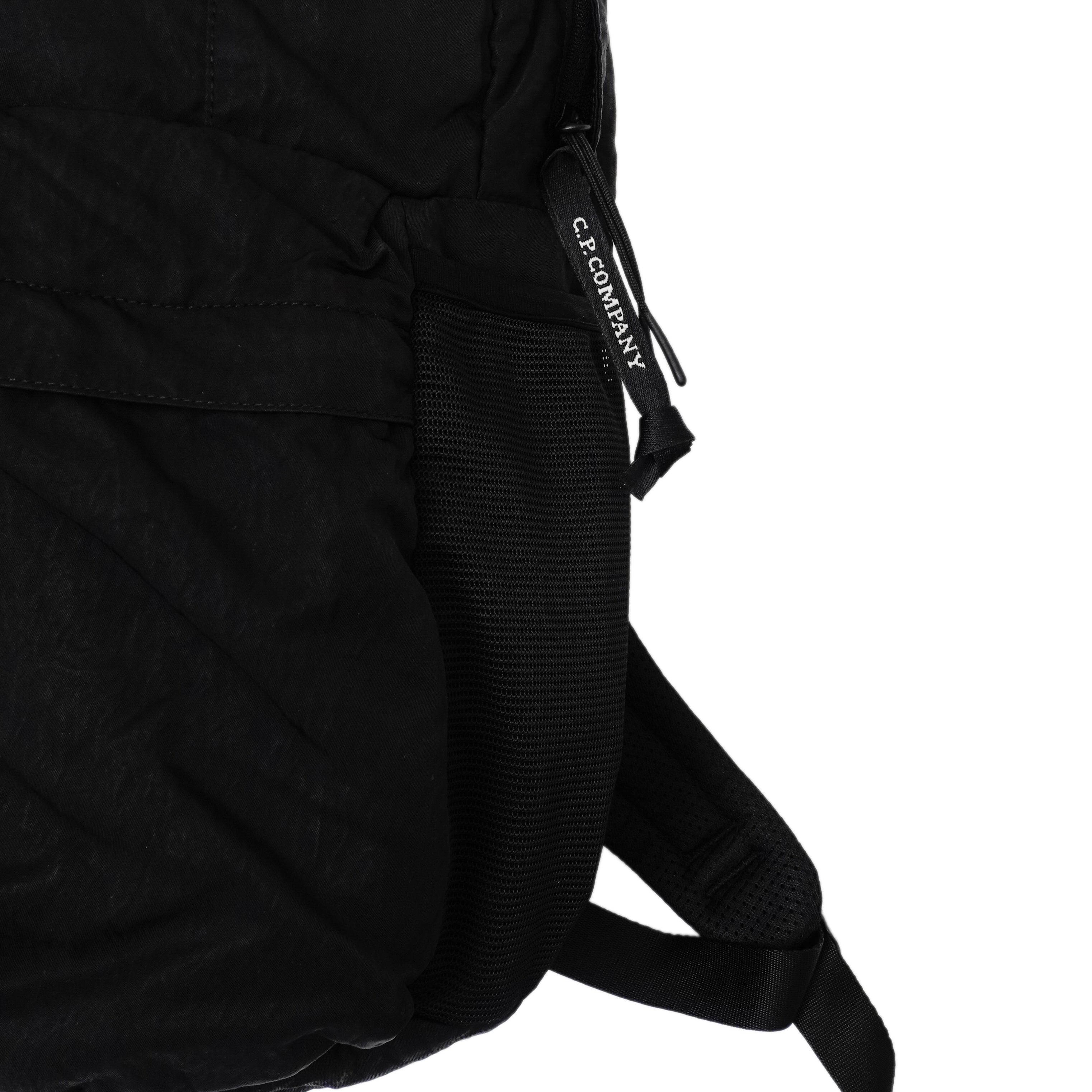 C.P. COMPANY NYLON B LENS BACKPACK (BLACK) | SO SHOP & HOSTEL