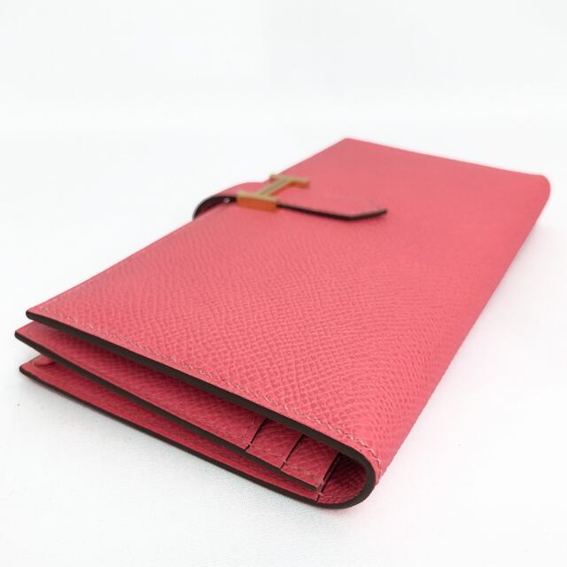HERMES 】 エルメス ベアン スフレ エプソン 長財布 ローズアザレ ...