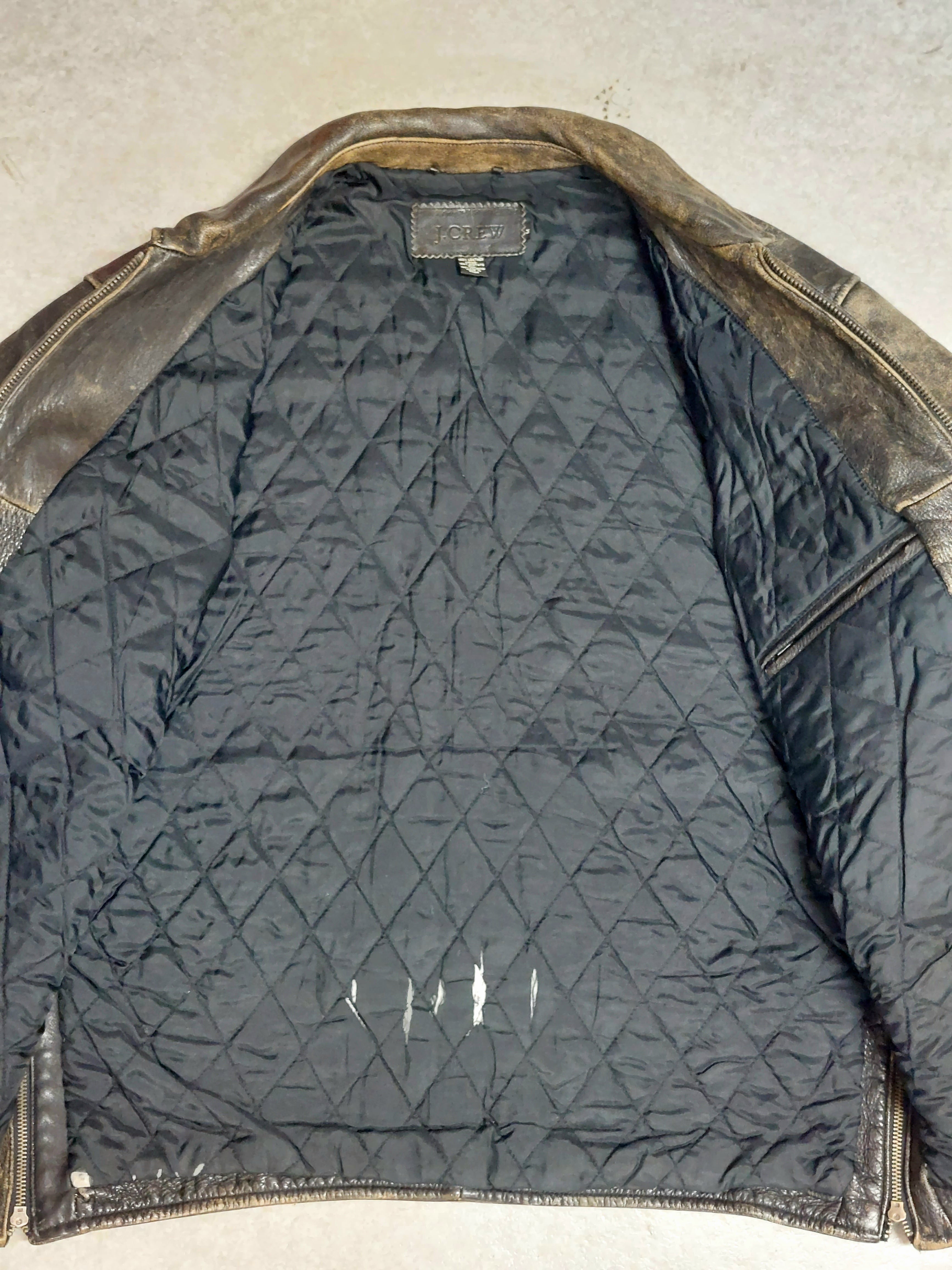 90's~00's J.CREW レザージャケット 実寸2XLサイズ位 | 古着屋 90's~00's J.CREW レザージャケット 実寸2XLサイズ位 | 古着屋