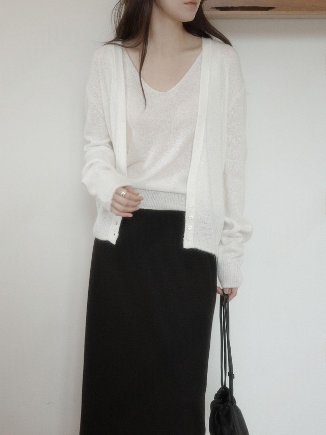 Soft V-Neck Knit Cardigan