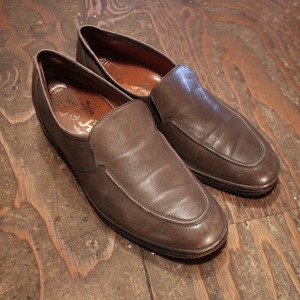 Gray Beige Leather loafers