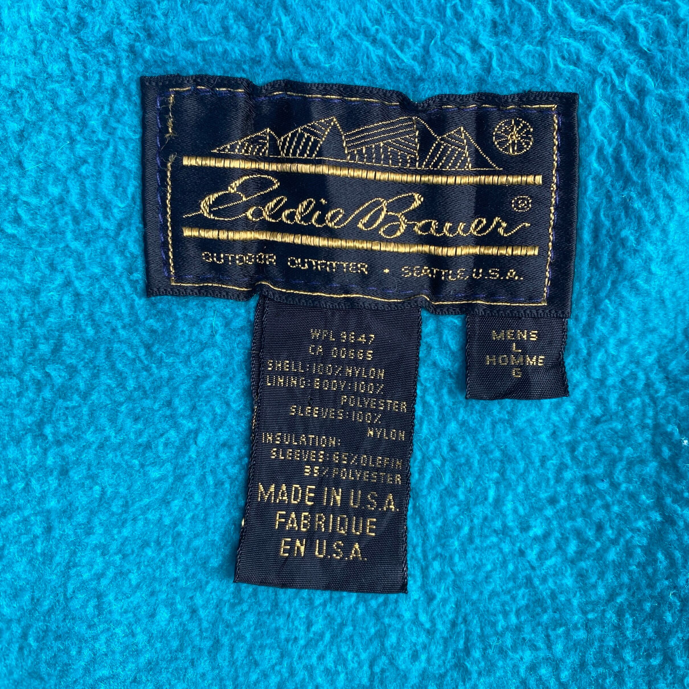 USA製 90年代 Eddie Bauer エディーバウアー フリースライナー