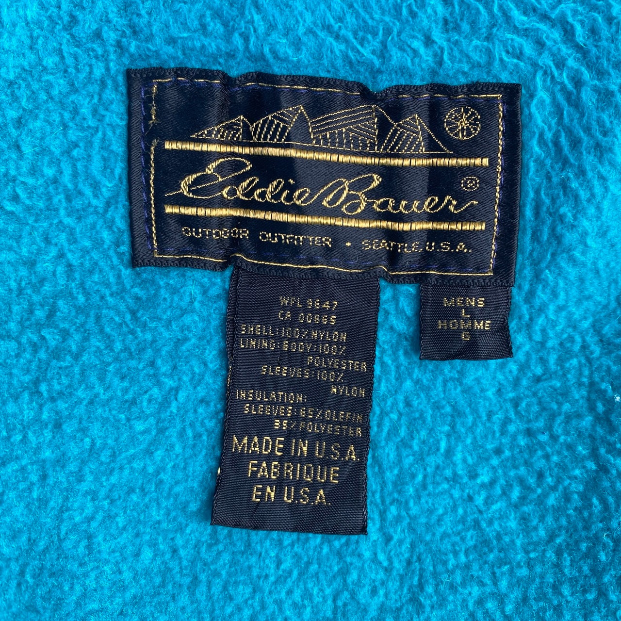 USA製 90年代 Eddie Bauer エディーバウアー フリースライナー 