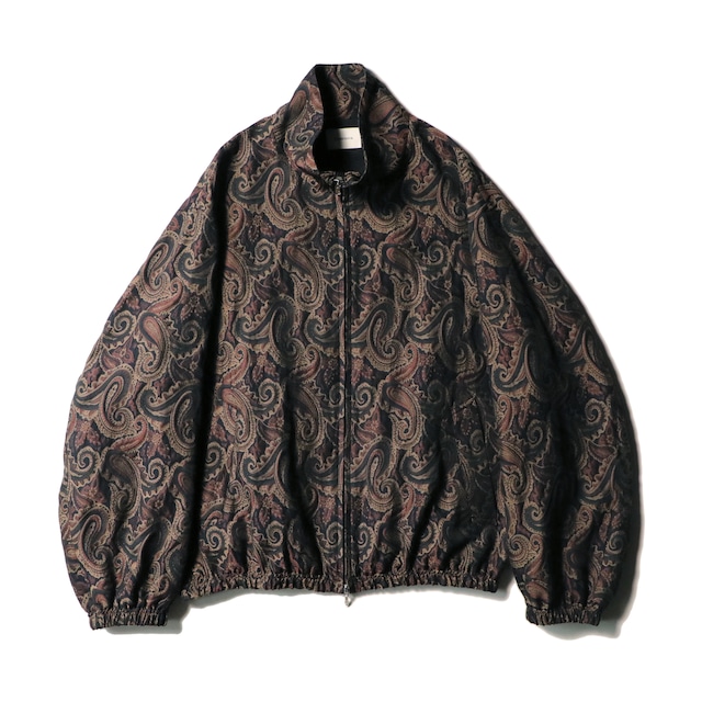 Track jacket - Paisley jacquard / Beige x Brown