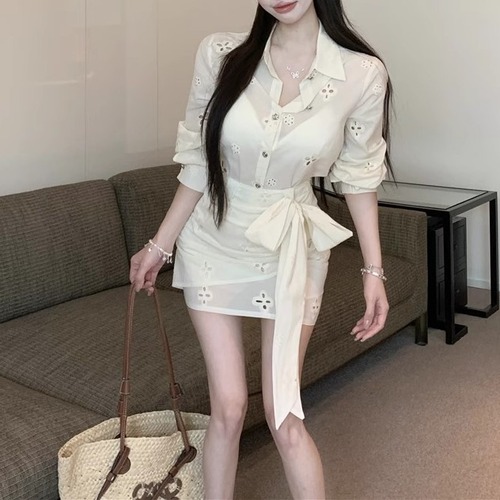 【2点セット】カットワークセットアップ ・11233