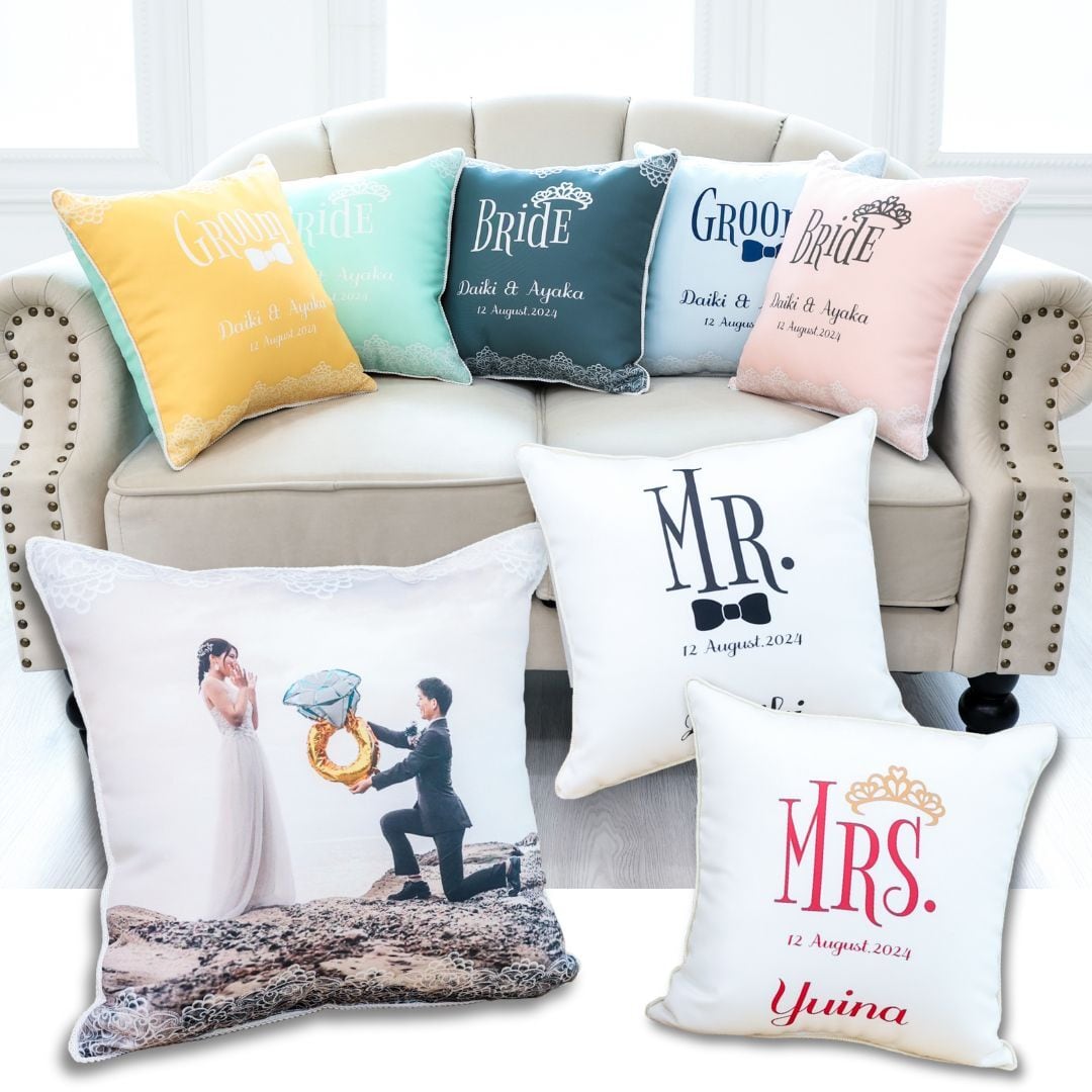 ウエディングスクエアクッション 35×35㎝