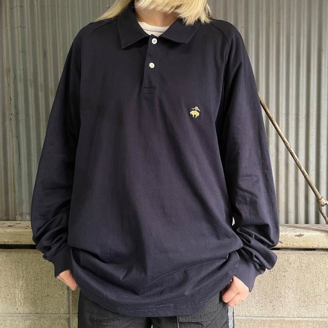 Brooks Brothers ブルックスブラザーズ 長袖 ポロシャツ メンズXL 古着 