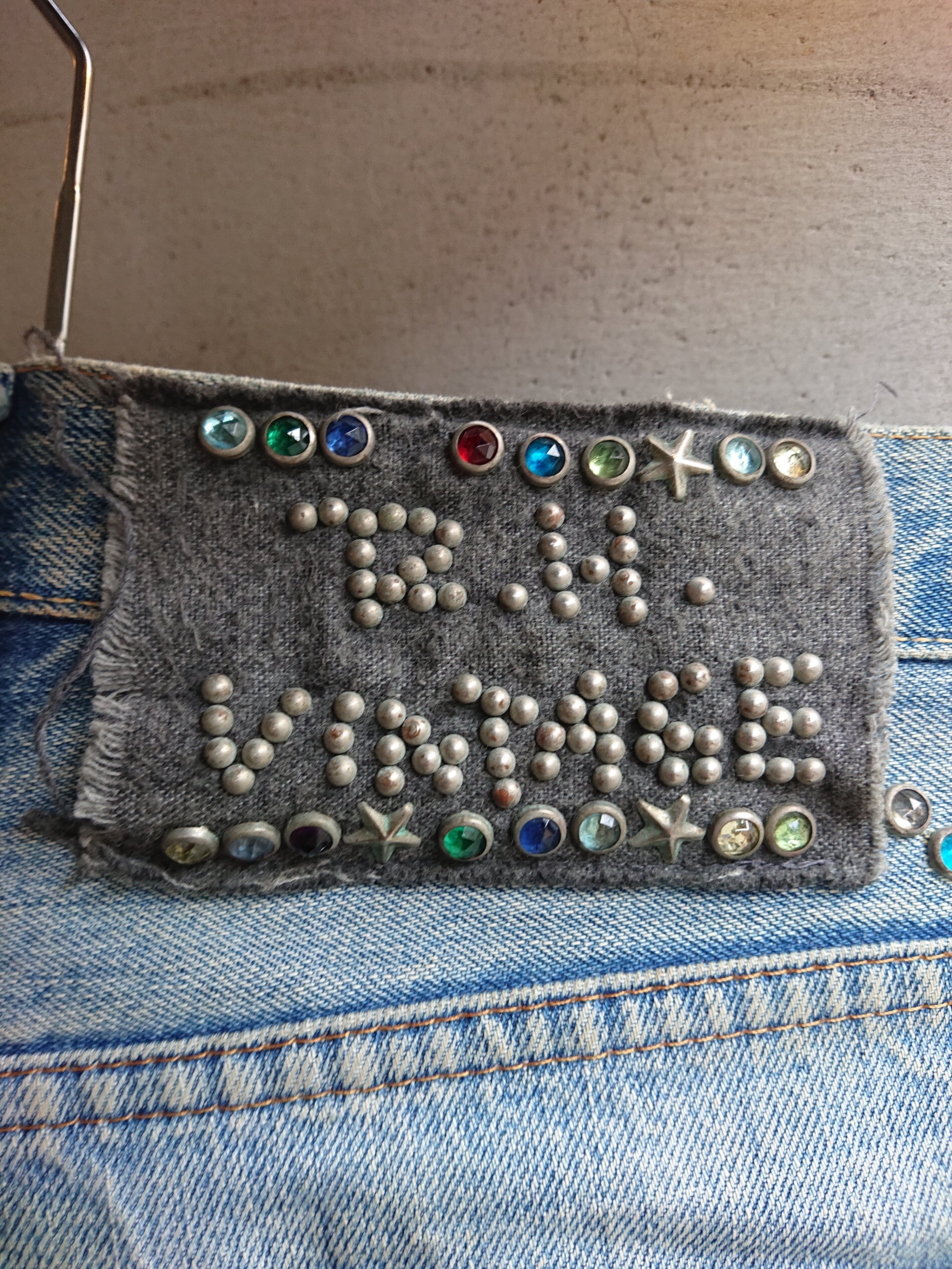 Ron Harman Vintage × LEVI'S 646 E COLOR STONE STUDS CUSTOM