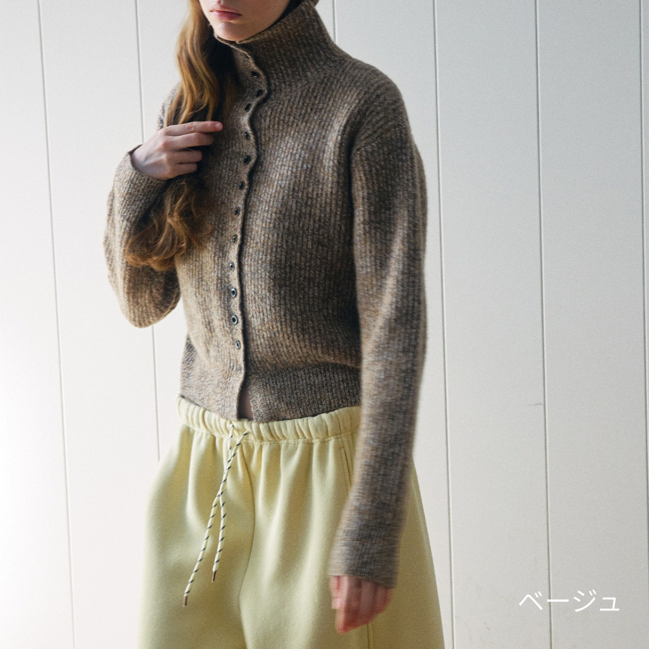Cozy Knit Button-Up Cardigan【4color】 T3671