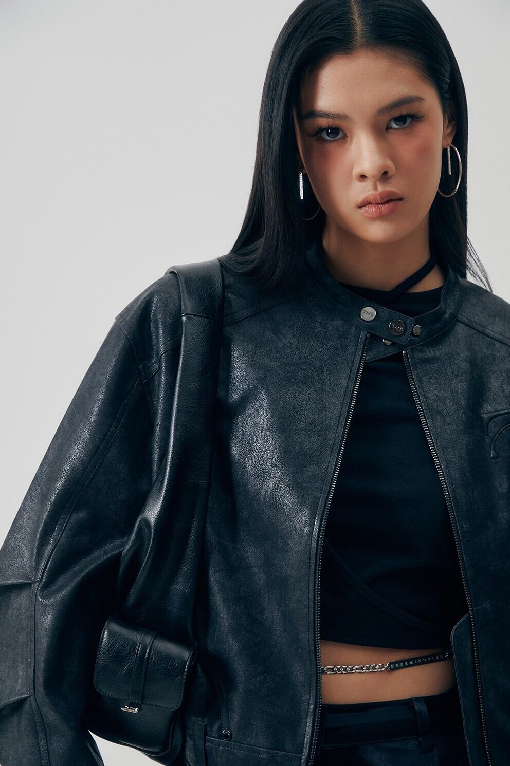 ☆BOYNEXTDOOR イハン 着用！！【TREEMINGBIRD】Moto Cropped