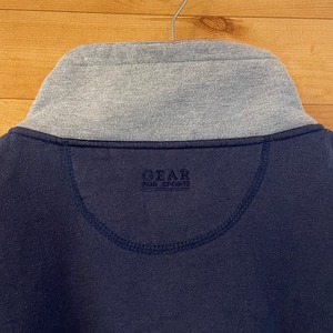 【GEAR FOR SPORTS】ハーフジップ 刺繍ロゴ ワンポイント スウェット トレーナー XL アメリカ古着