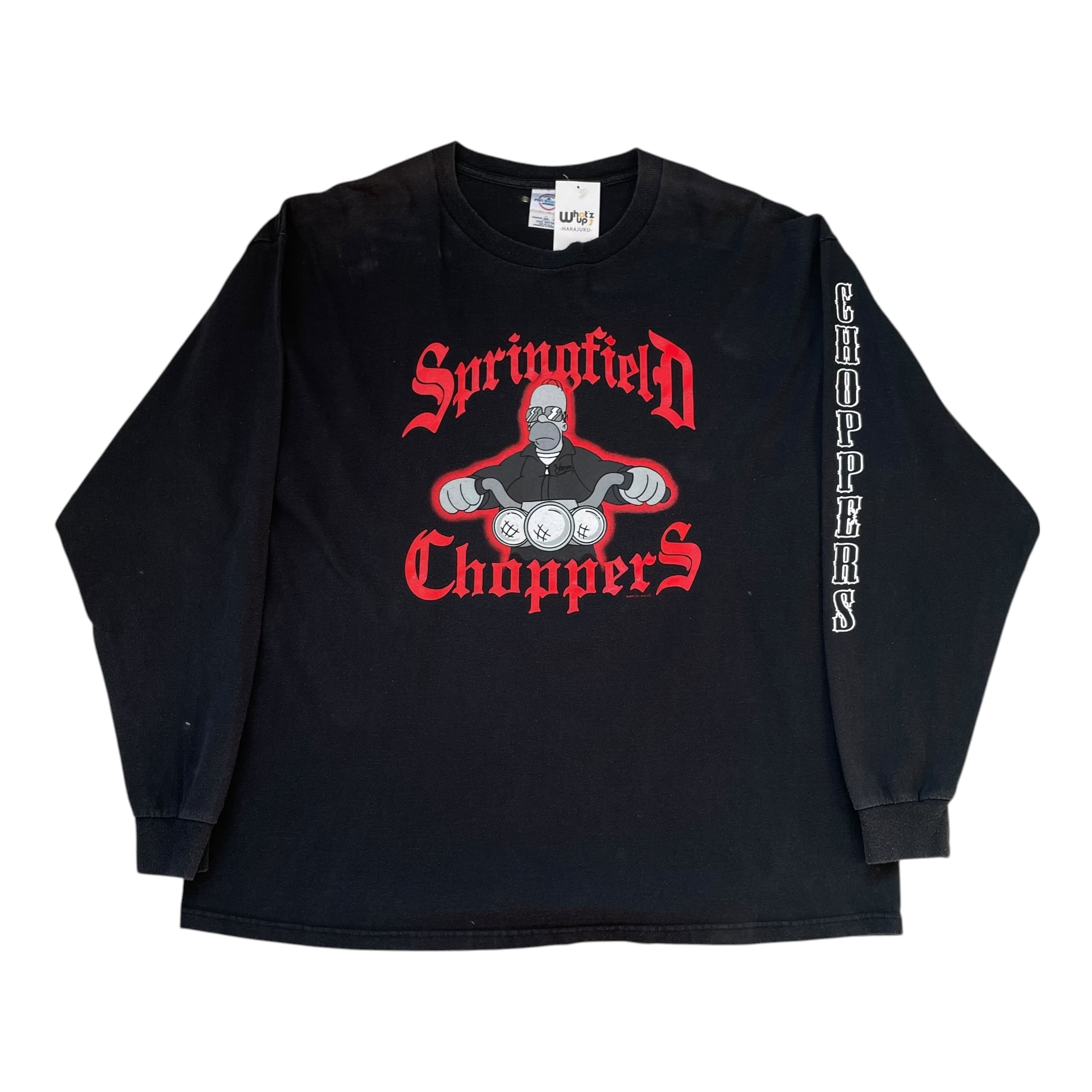 00s The Simpsons "Springfield Choppers"L/S T-shirt