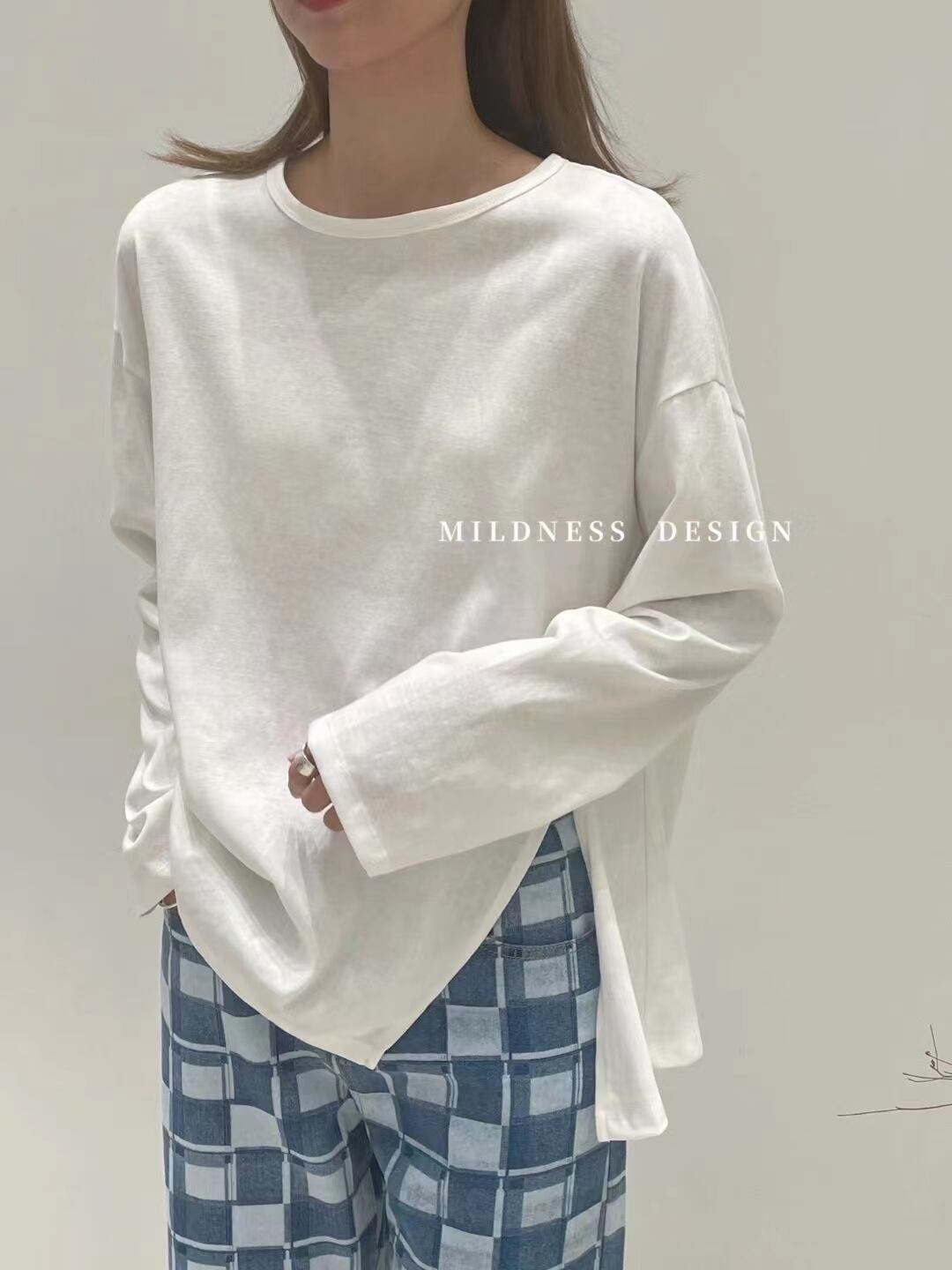 スリット入り ルーズカットソー　AJ2085-280