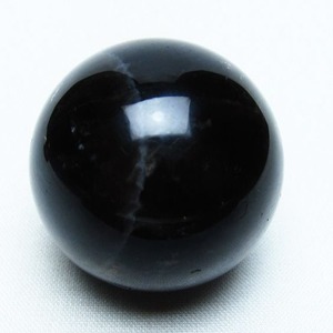 モリオン 丸玉 36mm 黒水晶 スフィア 置物 一点物 141-8057