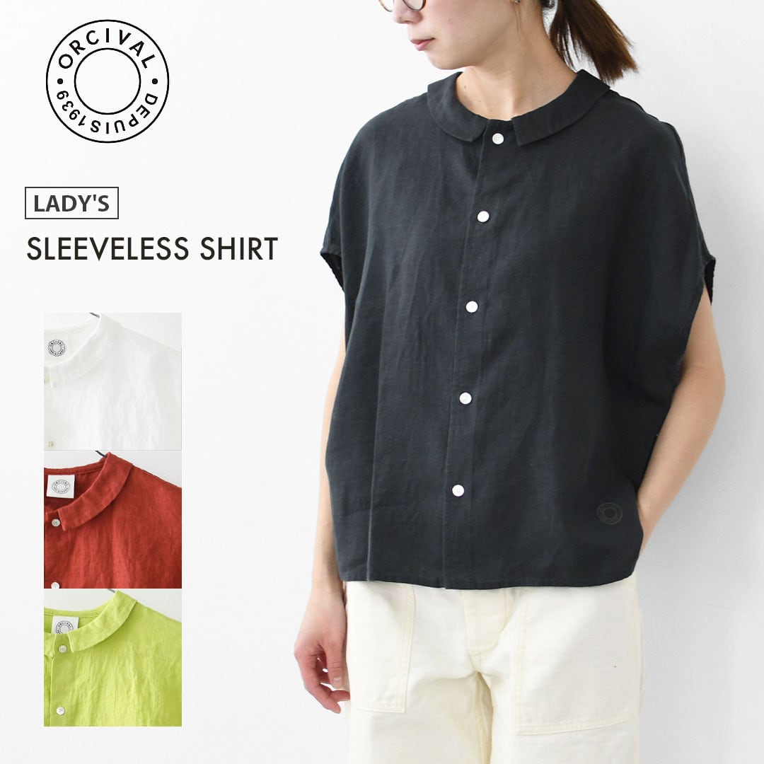 ORCIVAL[オーチバル・オーシバル] W SLEEVELESS SHIRT [OR-B0360YLM