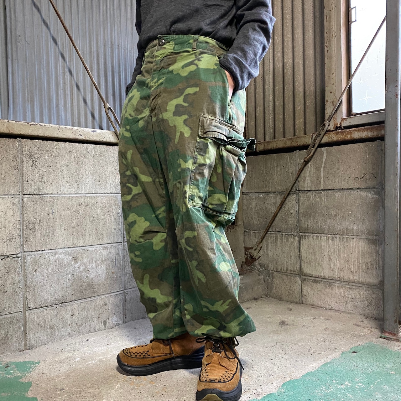 68年納品 60年代 U.S.ARMY 米軍実品 アメリカ軍 グリーンリーフカモ 