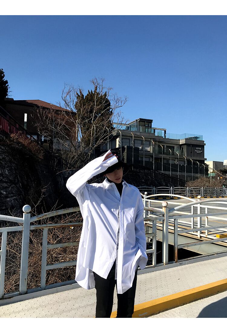 全1色 シャツ トップス 無地 カジュアル 長袖 おしゃれ