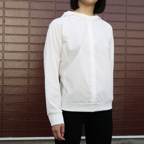 Shirts Fab. raglan hood cut&sew Off white　ykcs-501