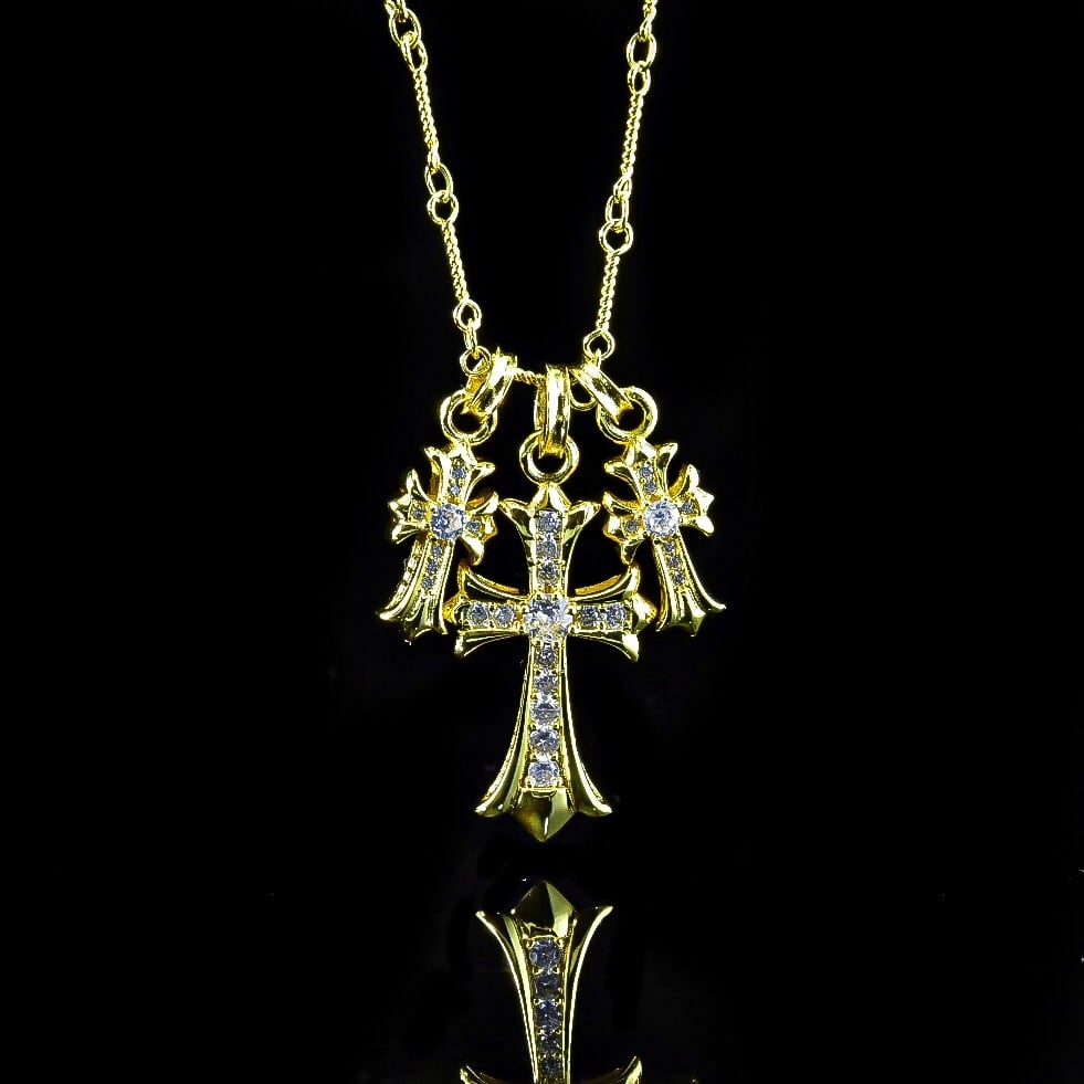 Loree Rodkin K18YG ゴシッククロス ネックレス ローリーロドキン