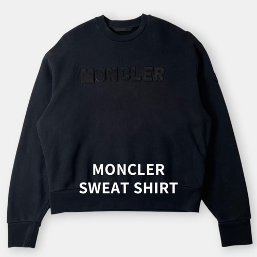 MONCLER モンクレール 23年 SWEATSHIRT スウェットシャツ コットン ブラック S / J&NREUSE メンズ トップス
