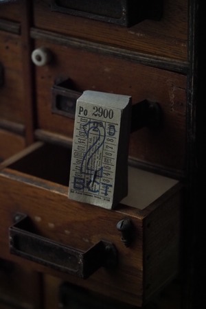 イギリス バスチケット束「2」のスタンプ-antique bus ticket set