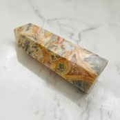 クレイジーアゲート(クレイジーレースアゲート)タワー*レース模様*天然石ポイント*T12