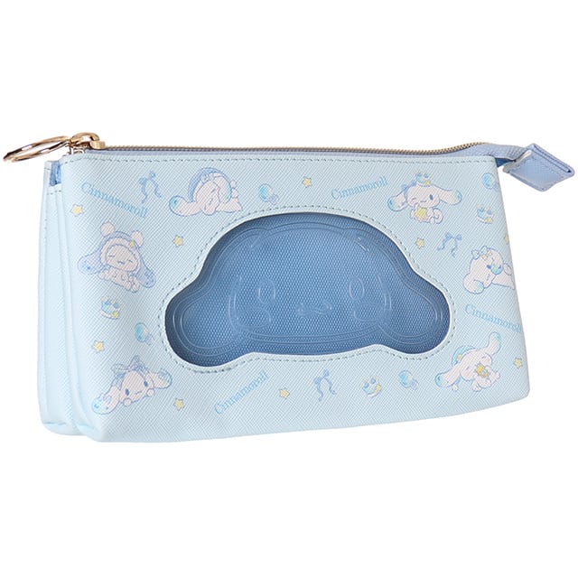 Z24193】サンリオ合皮フェイスPVC型押し3ポケットポーチ | AXCIS