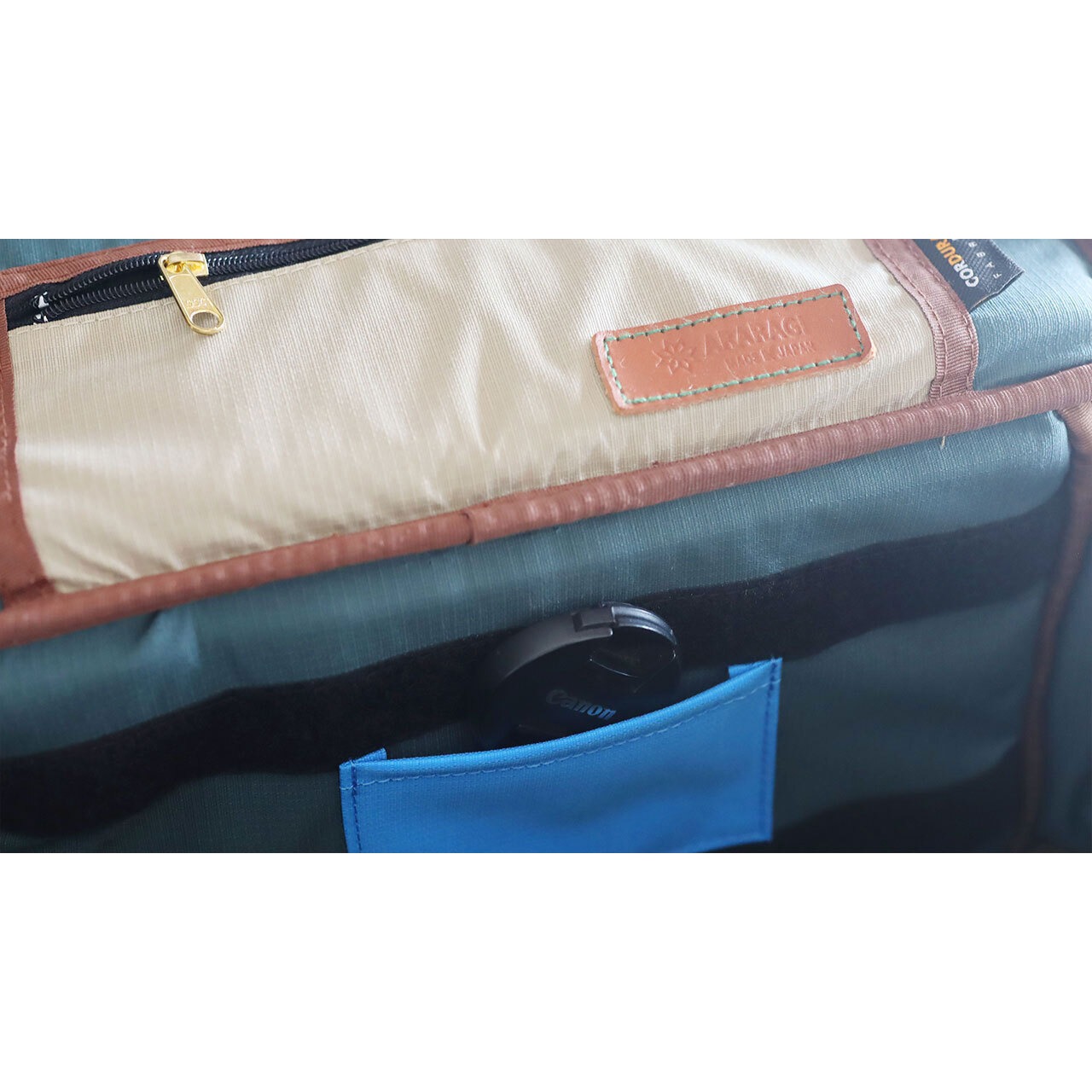【Display Model】カメラバッグ / ARARAGI camera bag - Hemp-cotton top model / ブラック