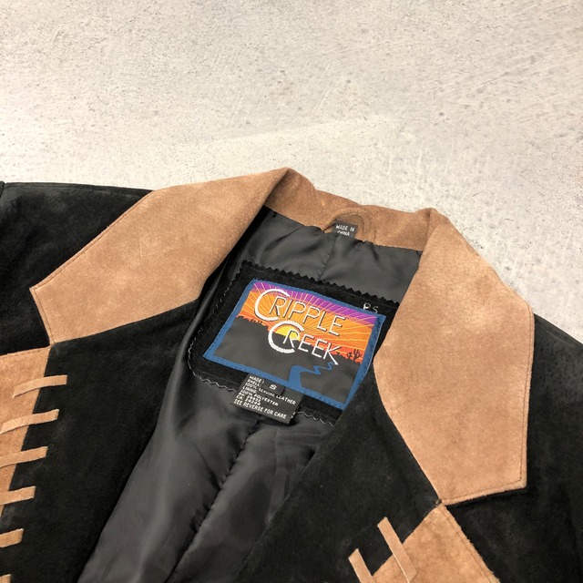 ''CRIPPLE CREEK'' leather jacket RÉANIMATION