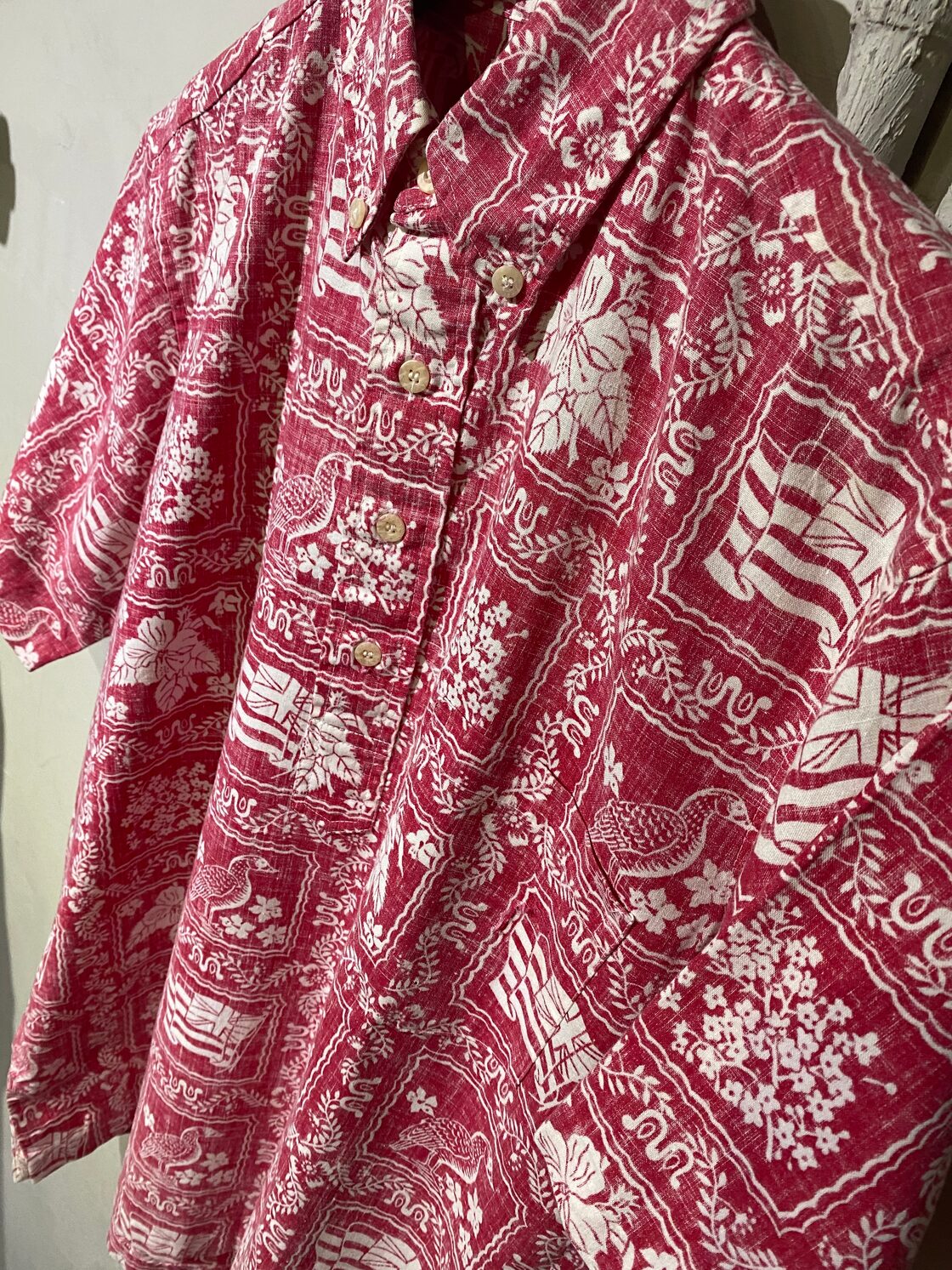 reyn spooner レインスプーナー アロハシャツ ハワイアン 総柄 半袖 