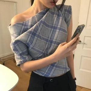 Check Print Asymmetry Tops 502719