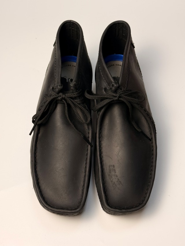 【27cm】Clarks Wallabee Hi “AllBlack”