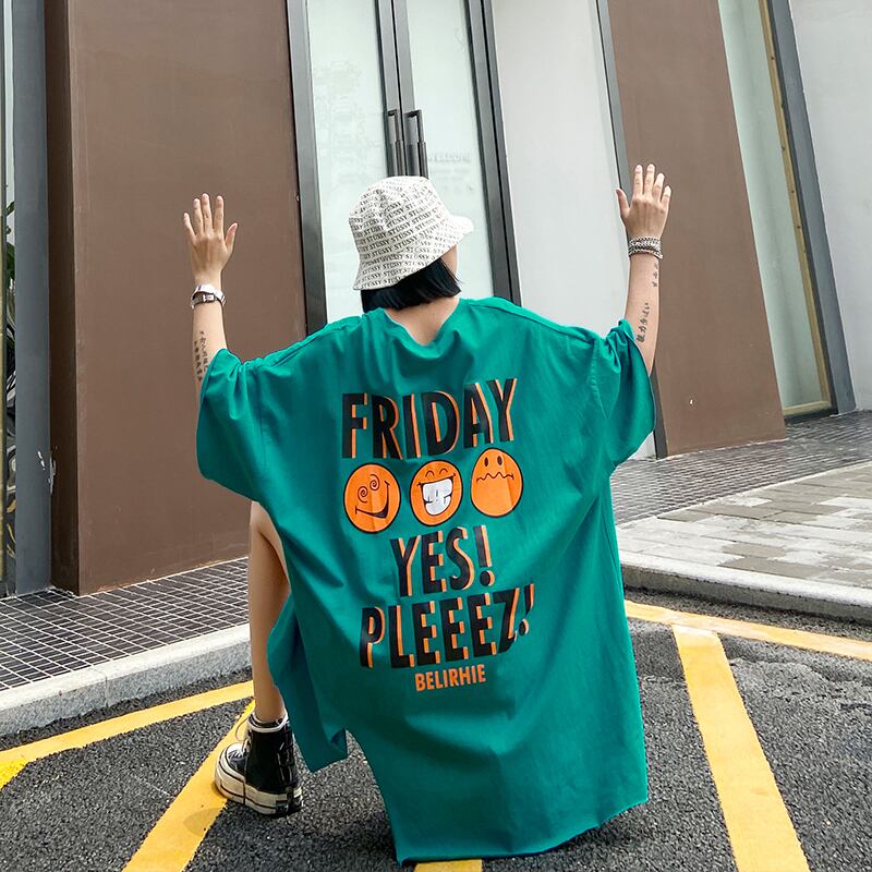 Tシャツ サマールーズスタイルトップス かわいい 夏物 ラブタオタオダレンハウス82988959687