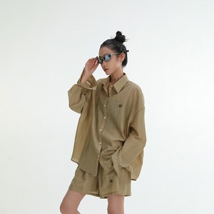 Acestudios夏用リラックスクール感シアーシャツORロングパンツORショートパンツ