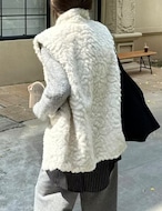 【新作5%OFF・3日間】High-neck Fur Vest_2colors