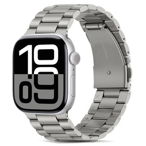 【数量限り】コンパチブル Apple Watch バンド 49mm 46mm 45mm 44mm 42mm プレミアムステンレススチールメタル交換バンド Apple Watch Ultra 3 2 1 シリーズ 11 10 9 8 7 6 5 4 3 2 1 SE用 (チタンカラー)
