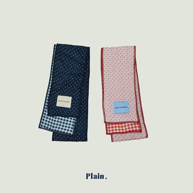 【取寄/韓国直送】Plain.ドット柄マフラー｜秋服｜韓国子供服｜26/AT