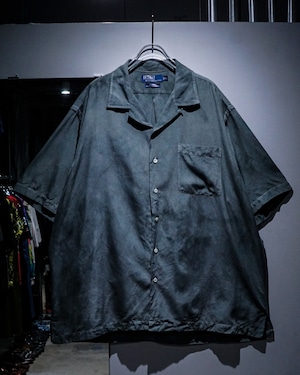 【add(C)vintage】"Polo by Ralph Lauren" "Caldwell" Silk × Cotton Loose S/S Shirt