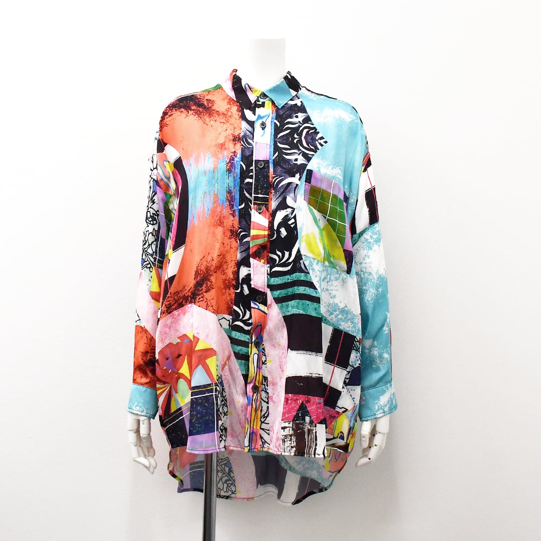 J_O×FUMIE=TANAKAビッグプリントシャツ【J_O7】