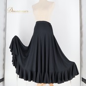 フラメンコ 衣装 ファルダ スカート 黒 無地 ペチコート レッスン 練習着 軽い emika エミカ ブラック系 スカート レディース フラメンコ用品 ダンス衣装 発表会 軽量 エレガント シンプル ブラック コスチューム 練習用 発表会衣装