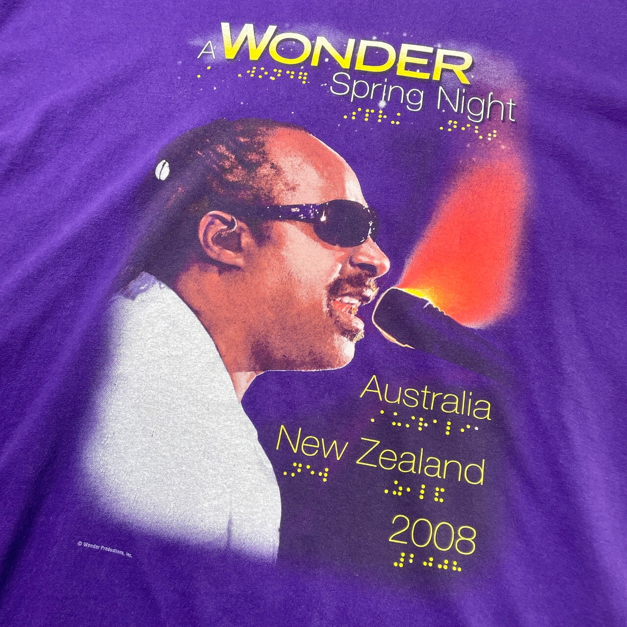 00年代 STEVIE WONDER A WONDER Spring Night 2008 プリントTシャツ 