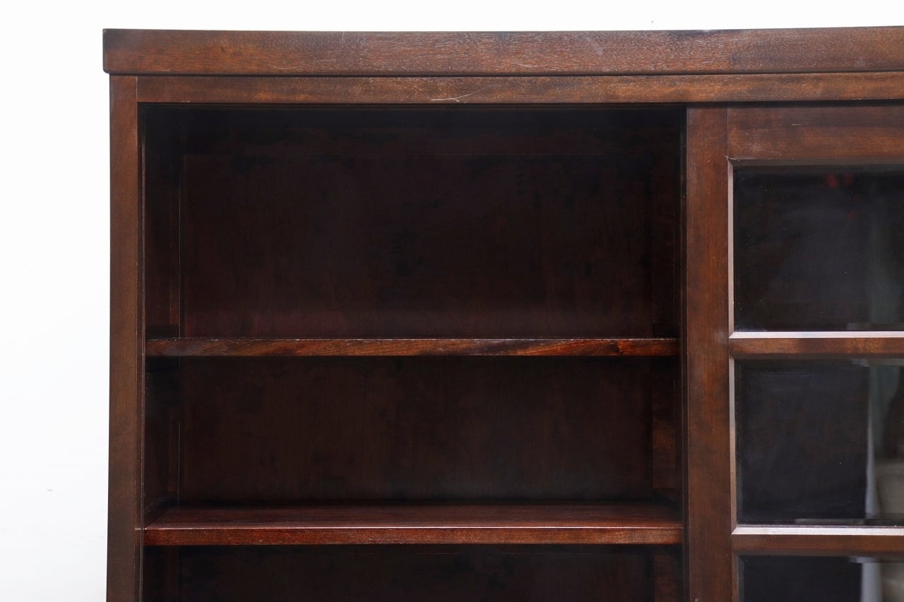 松本民芸家具 K-3型食器棚 カップボード 飾り棚 ミズメザクラ無垢材