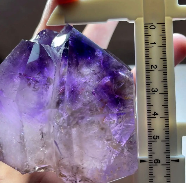 プレミアム・透明度有☆美エレスチャルアメジスト