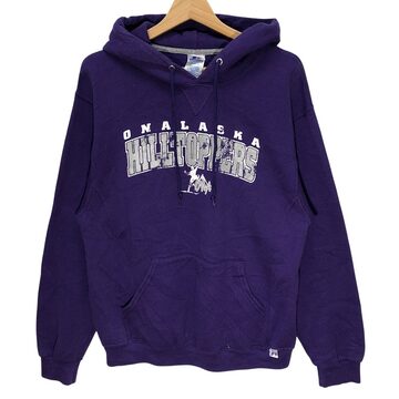 champion プリント スウェットトレーナー M パープル 紫 チャンピオン 