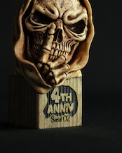 "4th Anniv" SUPER BIG KEYHOLDER - serial.02 /Brown ink wash