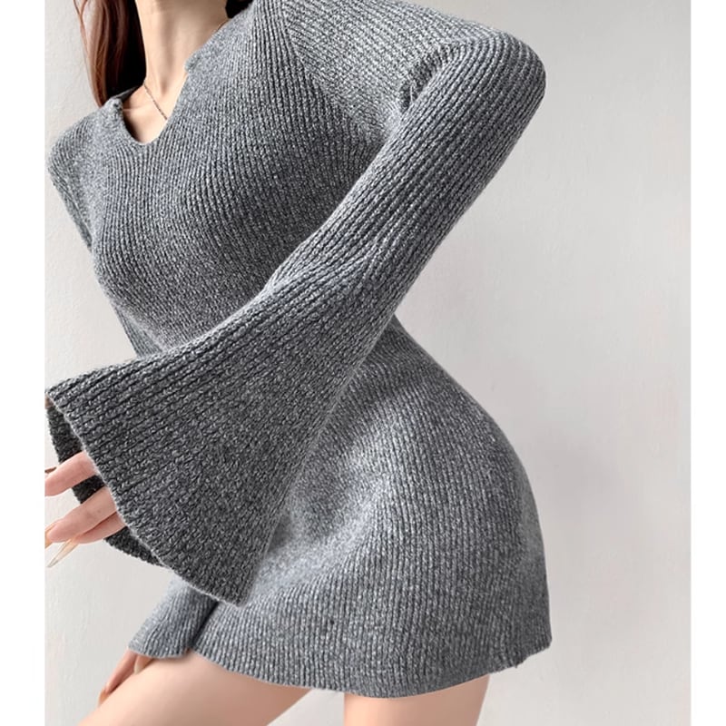 trumpet sleeve mini one piece la0297