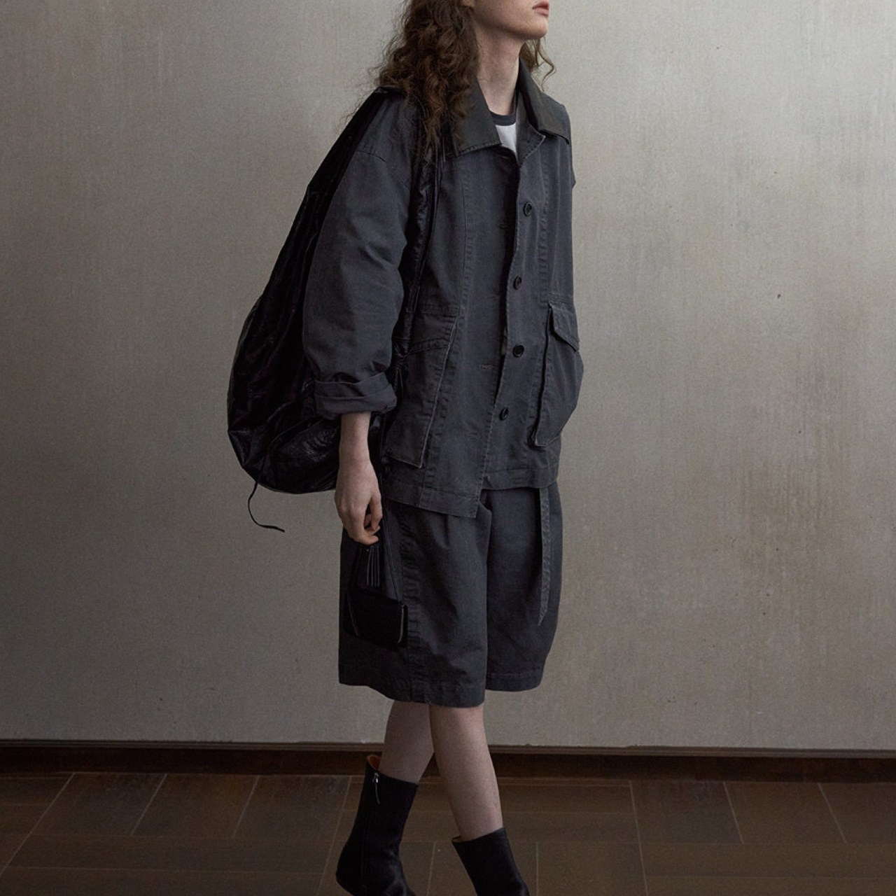 Shirt Collar Jacket T4346