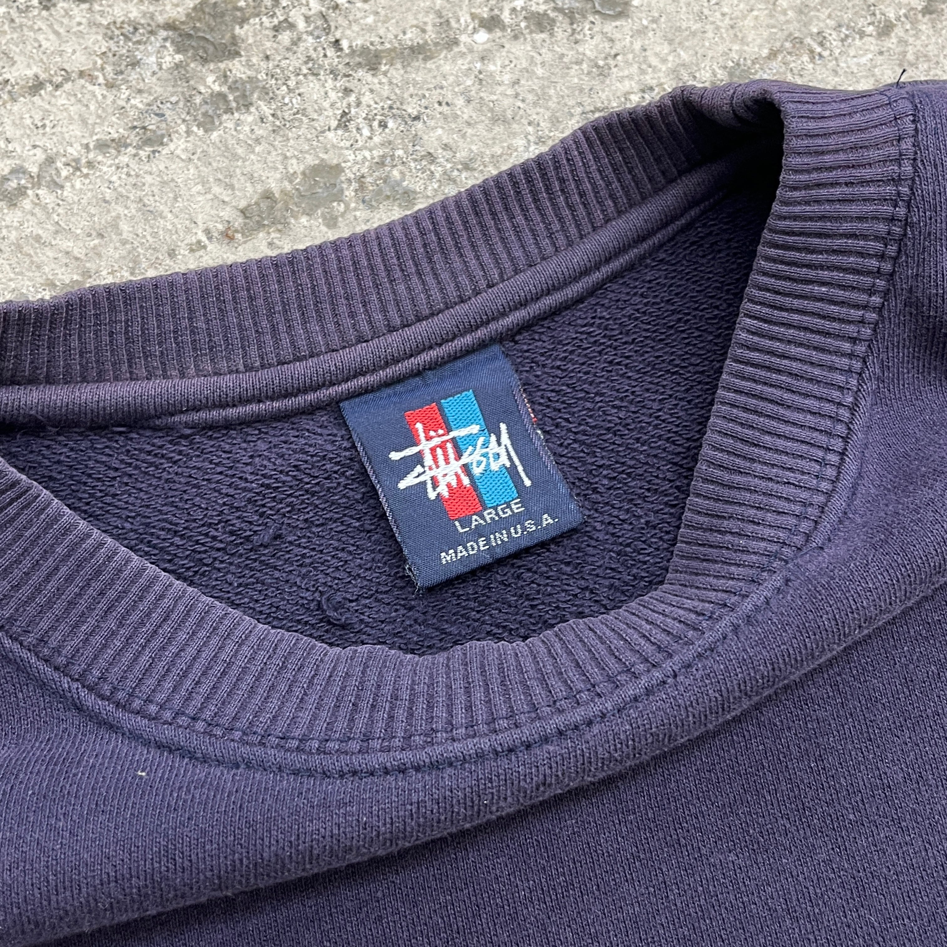 トップス 90s OLD STUSSY DESIGNEDIN USA sweat 90S OLD STUSSY SWEAT 90年代 オールド ストゥーシー スウエット