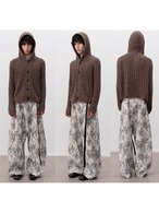 JCAESAR STUDIO JACQUARD WIDE PANTS